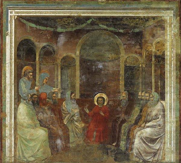 GIOTTO di Bondone Christ among the Doctors France oil painting art